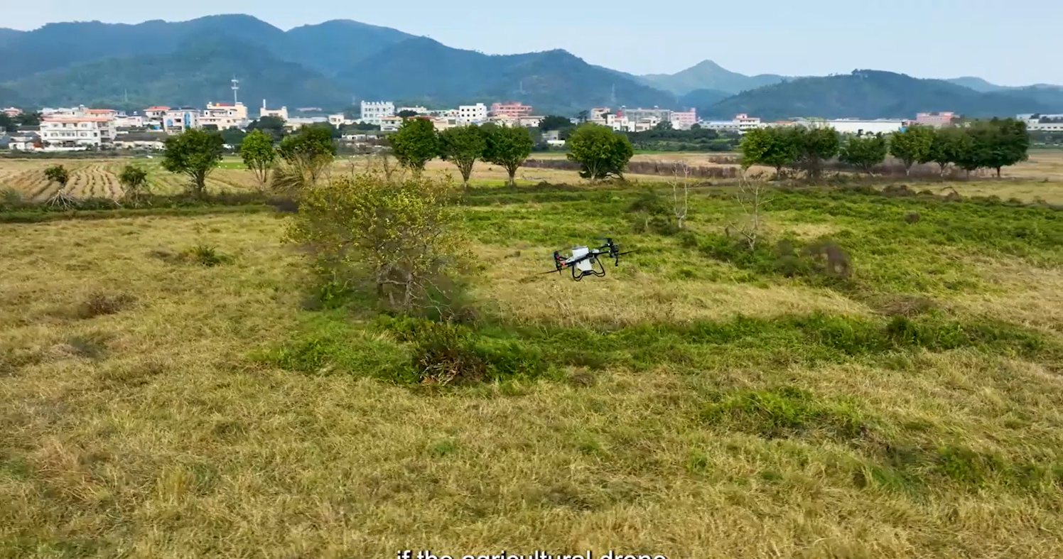 Dispersão de sólidos com drones
